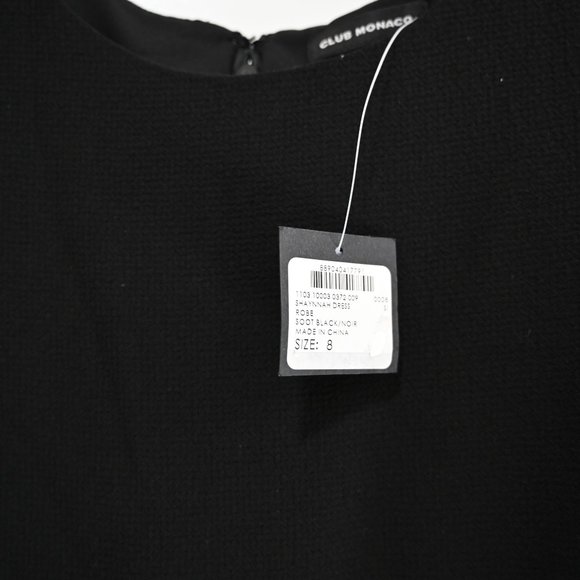 Club Monaco NWT Club Monaco Shaynnah Cold Shoulder Dress in Black | Size 8, 10 - Picture 6 of 15